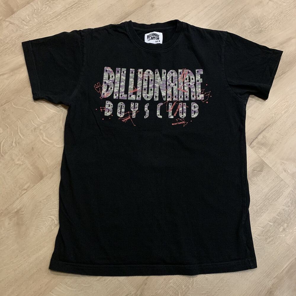 Billionaire Boys Club Constellations Astrology T-Shirt Men's Medium Black Zodiac